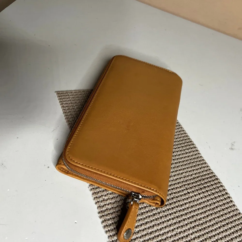 Coach leather checkbook